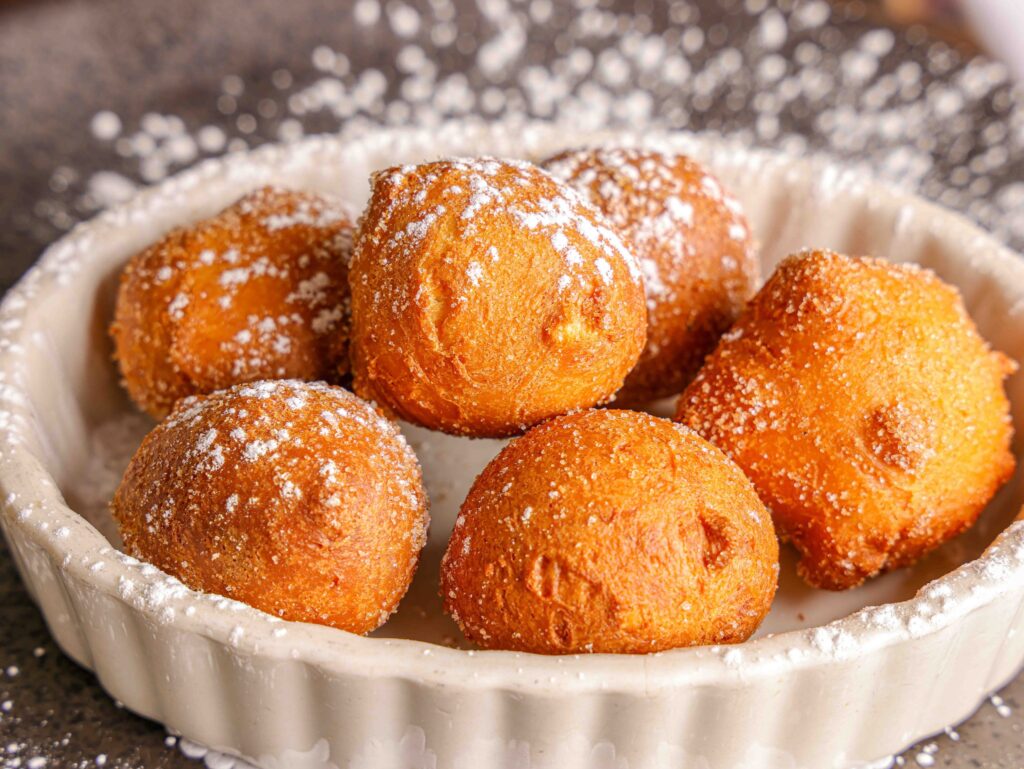 Close up of hush puppies